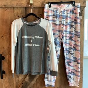 NWT PJ Salvage Jogger PJ Set Sz M